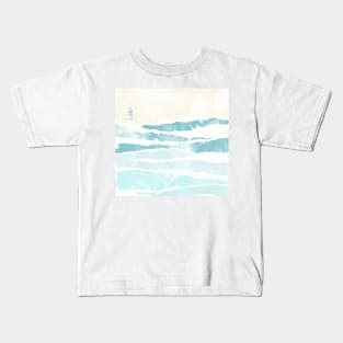 sea waves Kids T-Shirt